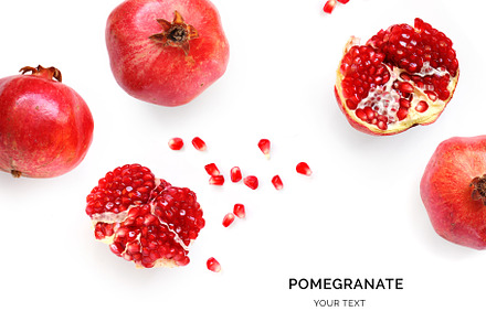 Pomegranate featuring abstract, agriculture, and background, a Food & Drink Photo by StudioPhoto