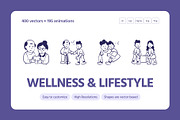 Wellness and Lifestyle Icons Bundle, an Outline Icon by Prosymbols (Thumbnail 1 of 18)