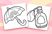 Sweet & Cute Coloring Pages Vol. 2, an Object Illustration by Inkivelle Studio (Thumbnail 2 of 3)