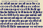 Manifest Creativity Font, a Sans Serif Font by 177Studio (Thumbnail 7 of 8)