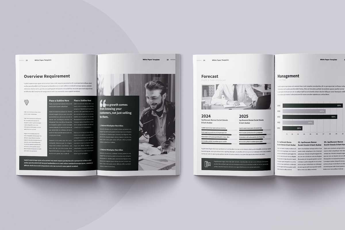 White Paper | Canva, Word, PPTX, InD, a Brochure Template by ArtisticLand (Photo 11 of 14)