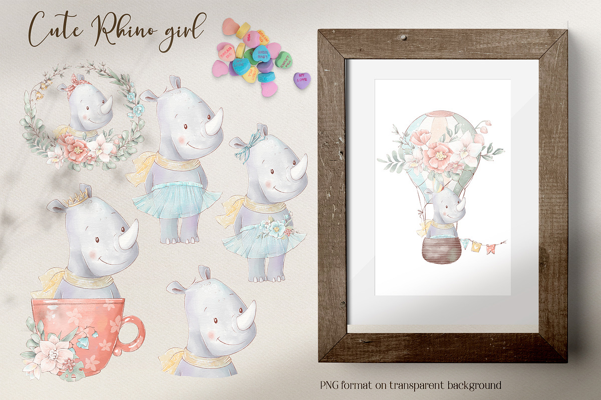 Cute Tropical animals clipart., an Animal Illustration by Yuliya Art (Photo 18 of 33)