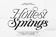 Hottest Springs Typeface, a Script Font by Letter Fresh (Thumbnail 1 of 12)