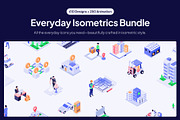 Everyday Isometric Bundle, a Finance Illustration by Vectors Market (Thumbnail 1 of 18)
