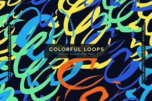 Colorful Loops, a Pattern Graphic by MalyskaStudio