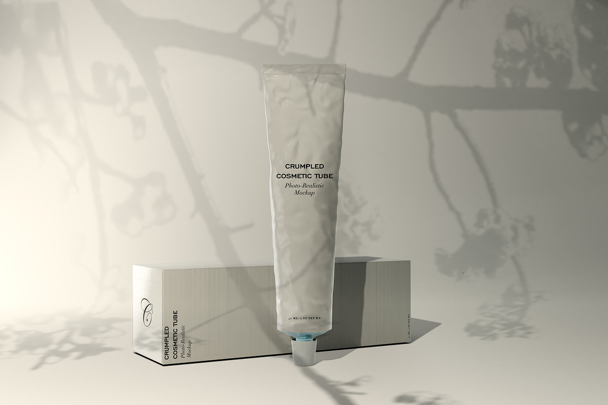 Crumpled Cosmetic Tube Mockup Set, a Product Mockup by Zumrod (Photo 5 of 11)