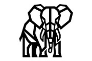 Elephant Vector Elements Bundle, an Animal Illustration by balal (Thumbnail 9 of 17)