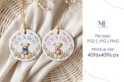 Round Ceramic Ornament Mockup Set, a Merchandise Mockup by Mie Mockup Studio (Thumbnail 7 of 7)