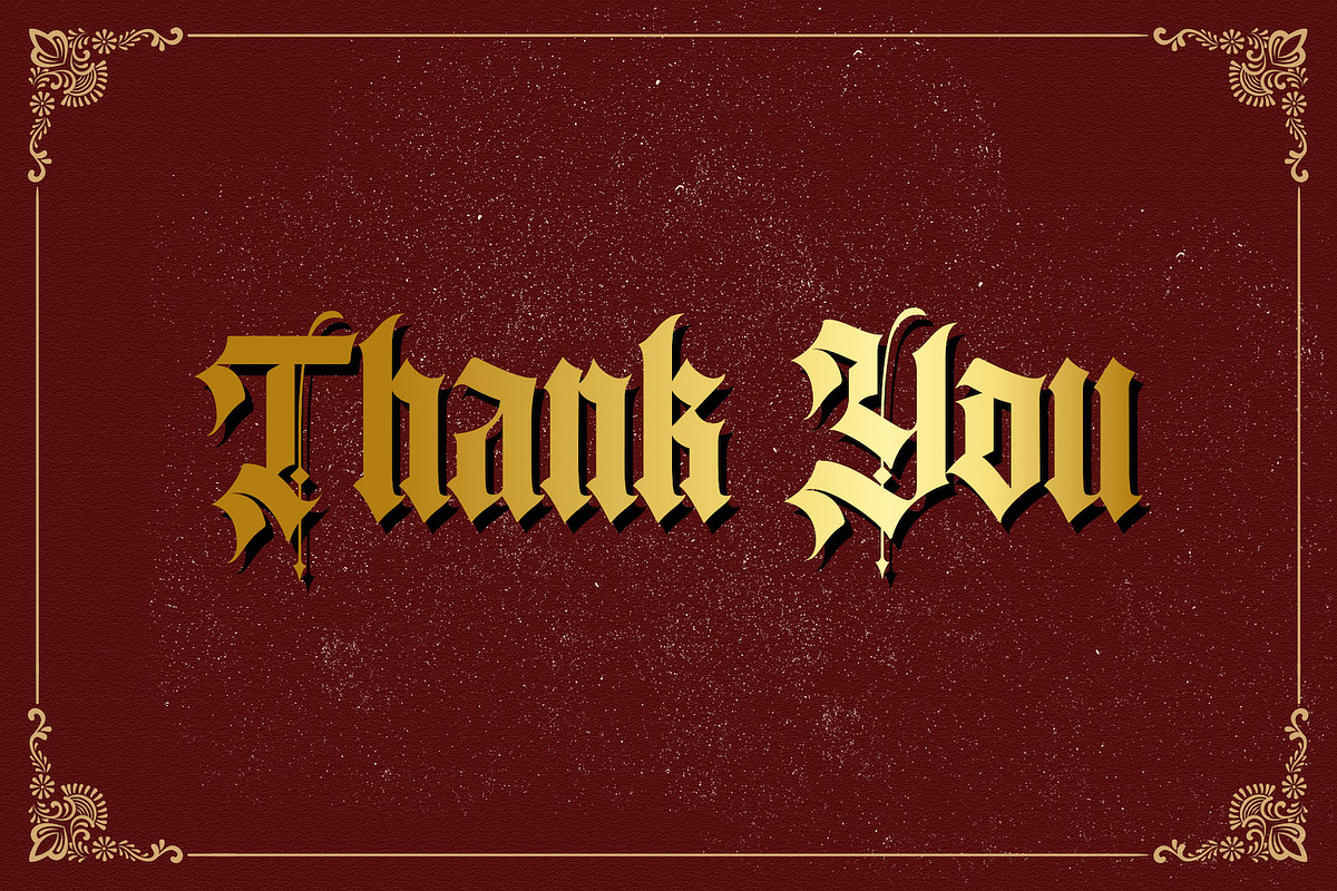 Agathiqy - Blackletter Font, a Blackletter Font by StringLabs (Photo 13 of 13)