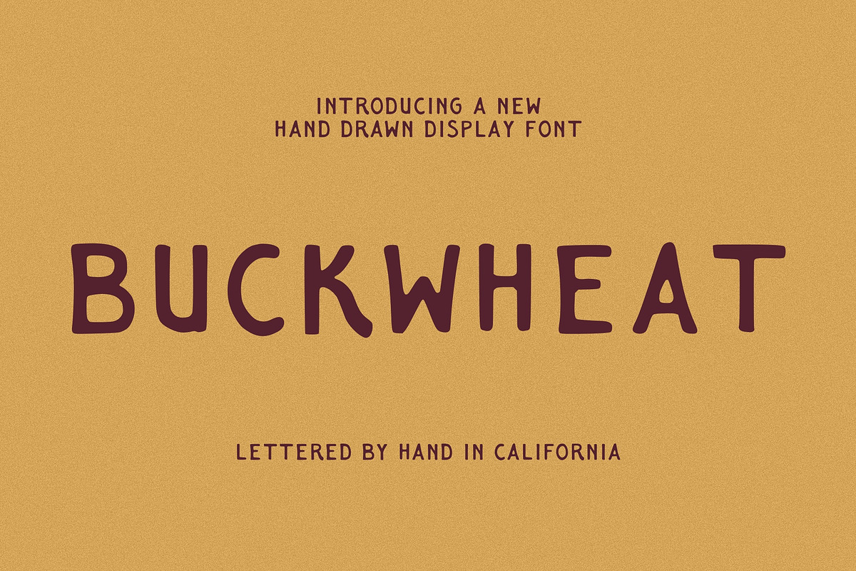 Buckwheat | Hand Drawn Font
