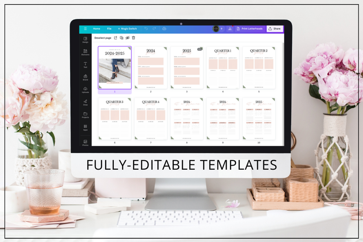 Canva Planner - Uptown, a Stationery Template by Lady Boss Studio (Photo 8 of 8)