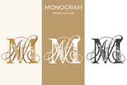 MM Wedding Monogram Logo, a Branding & Logo Template by LogoAV (Thumbnail 4 of 6)