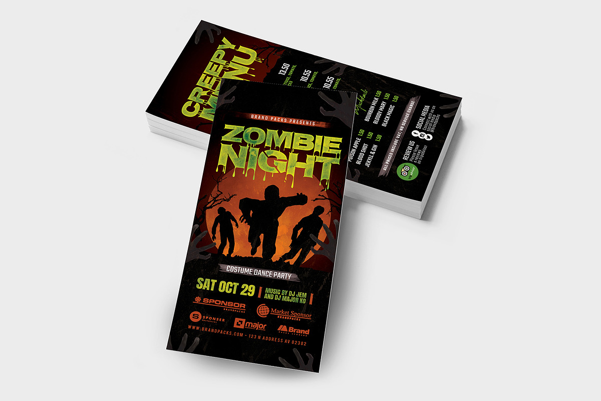 Halloween Party Flyer Template, a Flyer Template by BrandPacks (Photo 7 of 7)