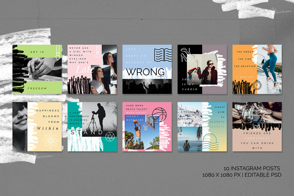 Personal Lifestyle IG Template, a Social Media Template by The Fake PNG (Photo 3 of 9)
