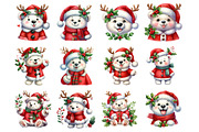 Christmas Polar Bear, an Illustration by Design Market (Thumbnail 3 of 4)
