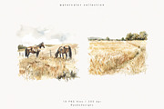 Farm Landscape, a Decorative Illustration by PeDe Designs (Thumbnail 3 of 20)