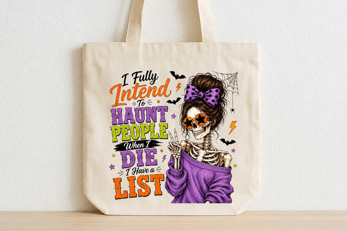 Funny Halloween Spooky Skeleton PNG, a Seasonal Illustration by CraftArtStudio (Photo 2 of 4)