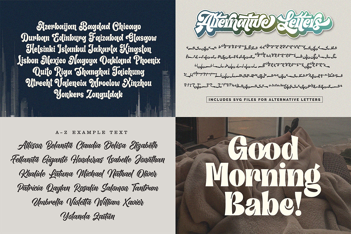 Modern Vintage - Font Bundle, a Script Font by Subectype Studio (Photo 8 of 9)