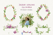 FRESH SPRING FLOWERS watercolor set, a Decorative Illustration by long summer (Thumbnail 5 of 11)