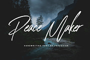 Peace Maker - Handletter Font, a Script Font by FHFont (Thumbnail 1 of 14)