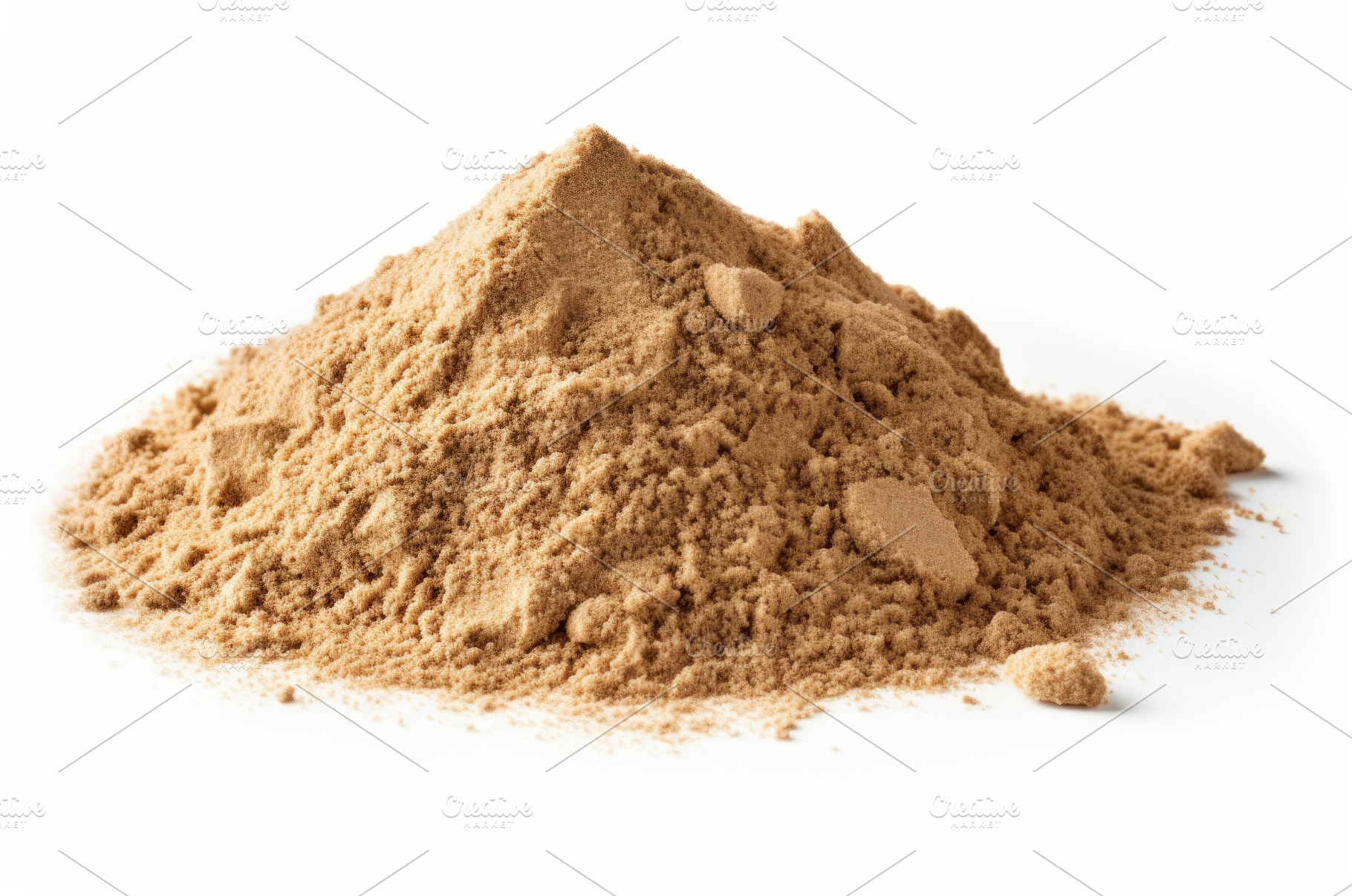 Pile of light brown powder forming a, a Food & Drink Photo by Ylivdesign
