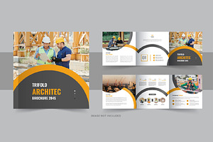 Architecture square trifold brochure, a Brochure Template by Pavel_design