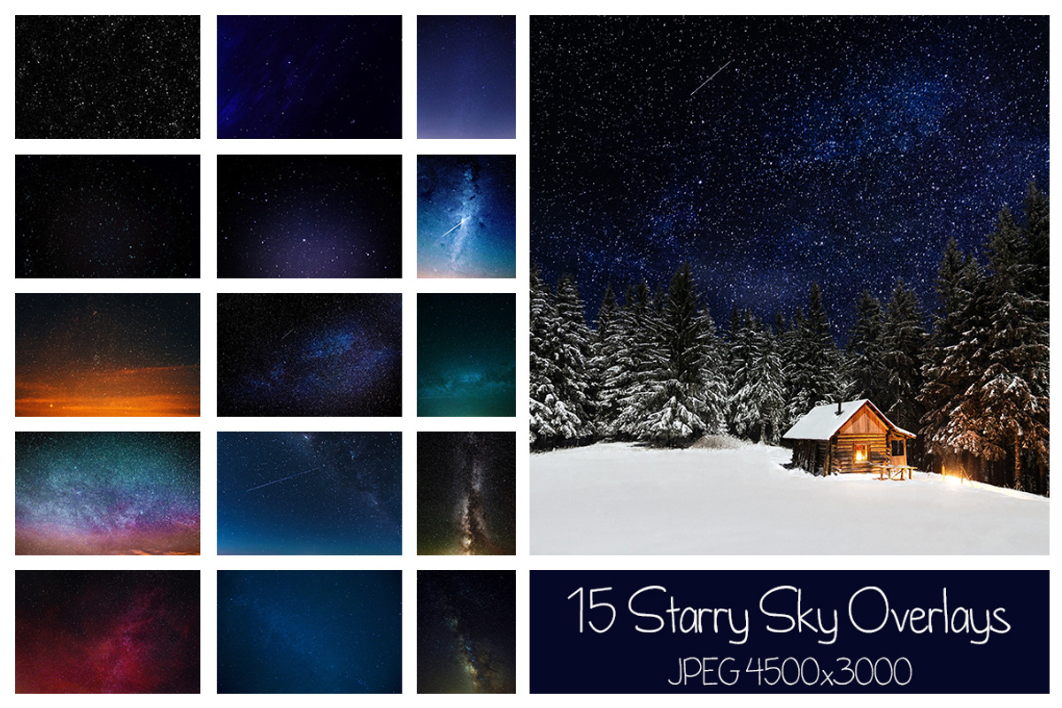 50 Night Sky Overlays, a Texture Graphic by LovePhotoMoment (Photo 16 of 16)
