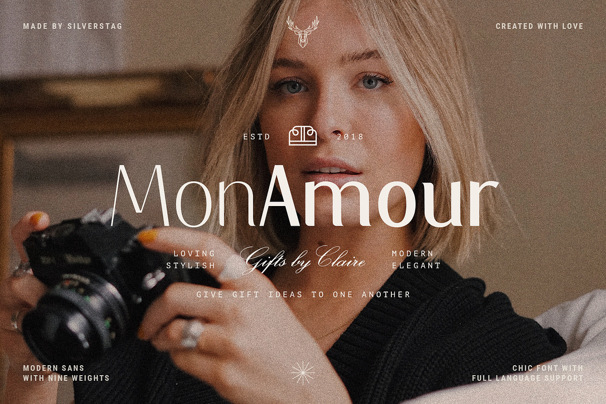 Elio & Oliver - Elegant Sans Serif, a Sans Serif Font by SilverStag Type Foundry (Photo 6 of 17)