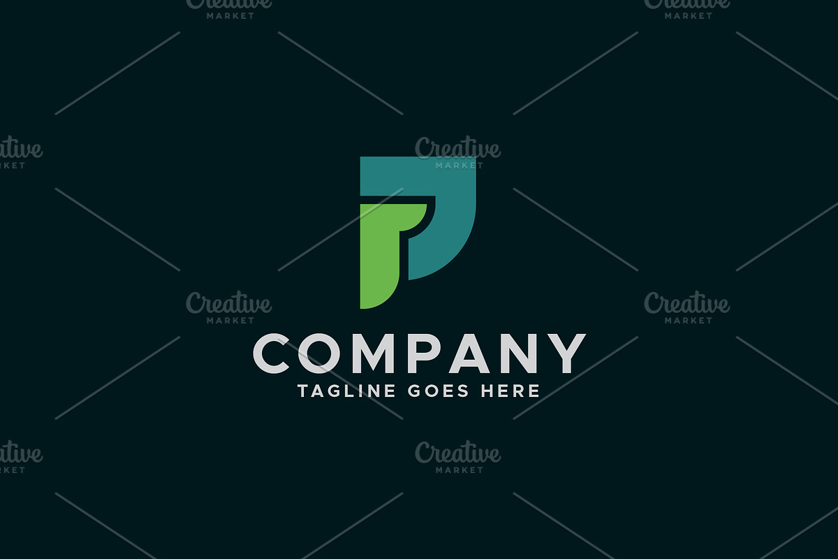 PJ or JP letter logo design, a Branding & Logo Template by Amadul11 (Photo 1 of 4)