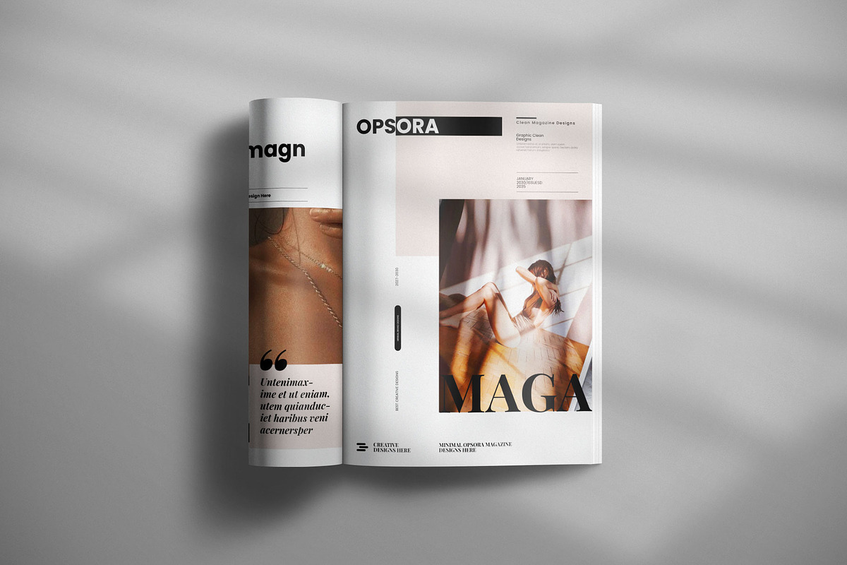 Modern Magazine Template Layout, a Magazine Template by Creative-Work (Photo 5 of 8)