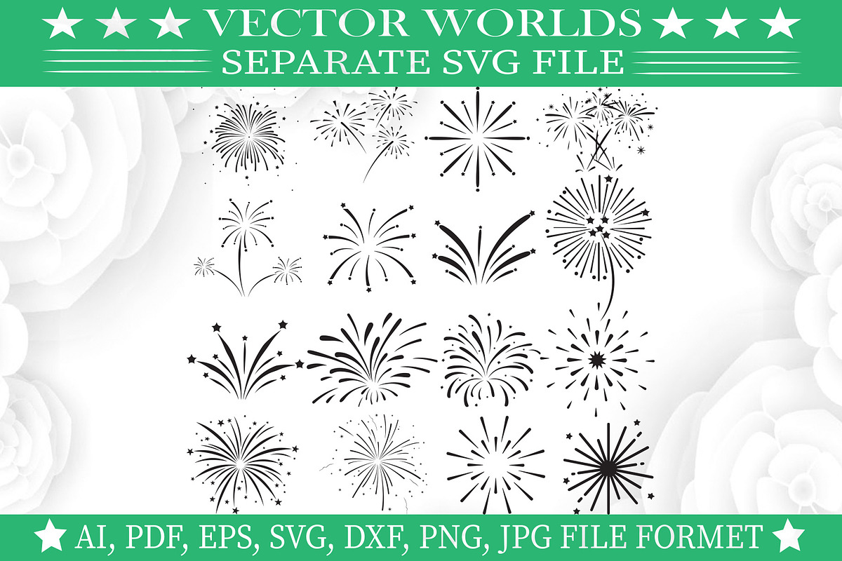 Fireworks Svg, Fire, Works Svg, an Object Graphic by VectorWorlds