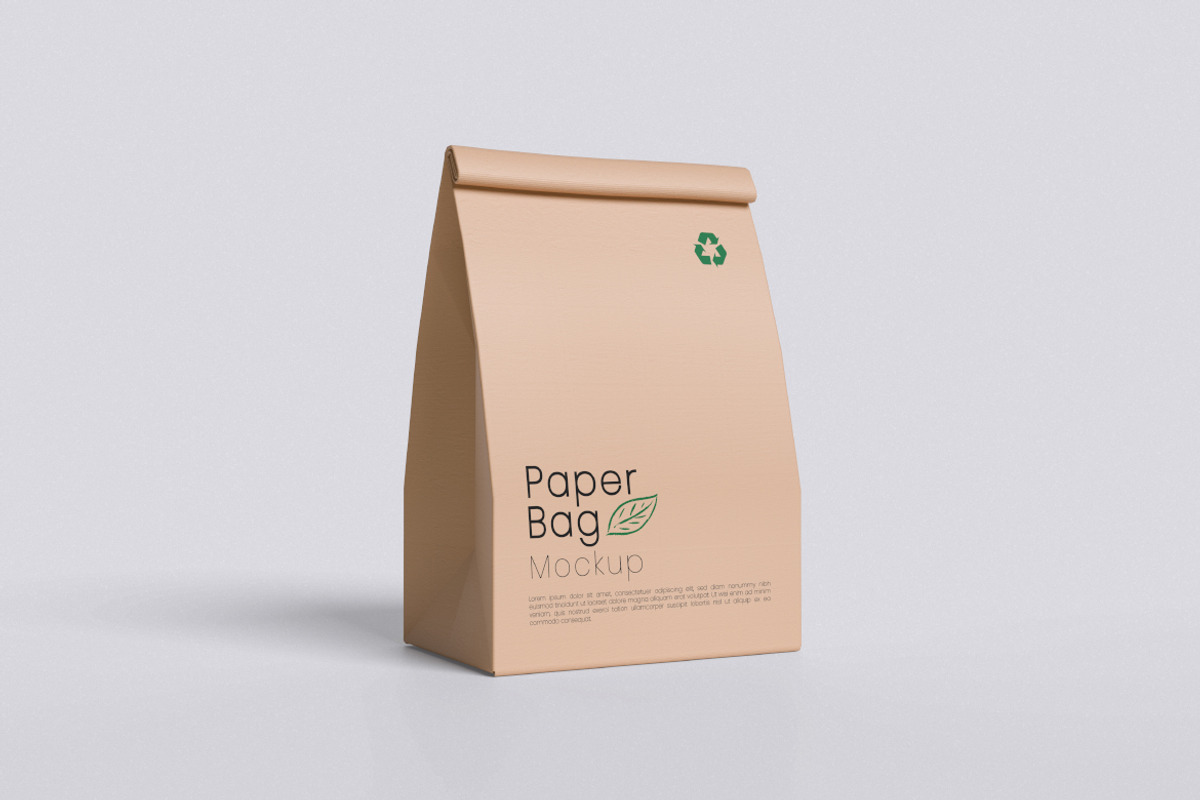 Paper Bag Mockup Bundle Set, a Packaging Mockup by Rielismee (Photo 3 of 5)