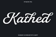 Kathed - Modern Handwritten Script, a Script Font by Luna Shop (Thumbnail 1 of 7)