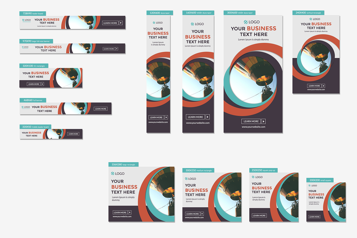 Multipurpose Banners, a Social Media Template by Kalash