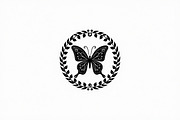 Rose Butterfly Wreath Silhouette —, an Illustration by Amazin_art (Thumbnail 15 of 25)