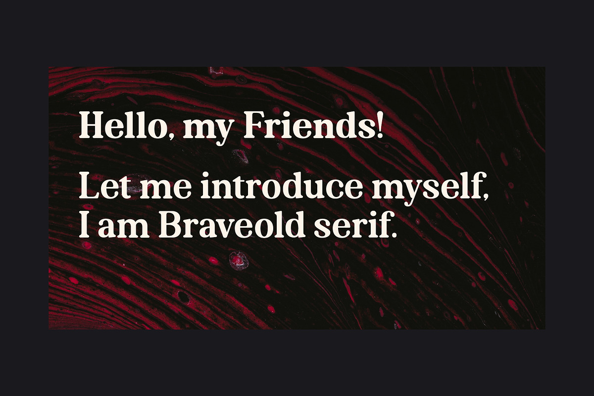Braveold Font Family, a Serif Font by trustha (Photo 9 of 11)
