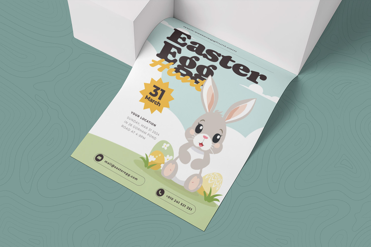 Easter Egg Hunt Flyer, a Flyer Template by Esensifiksi.studio (Photo 2 of 2)