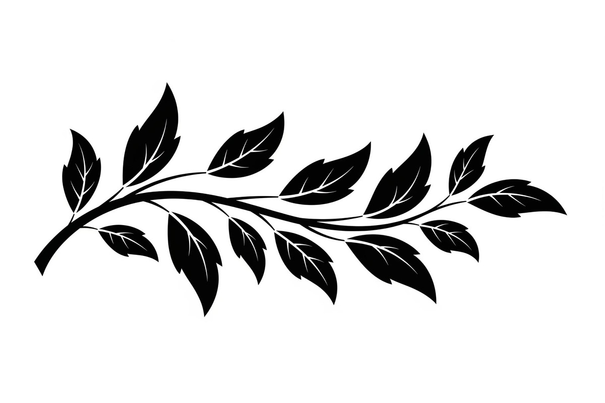Botanical Leaf Silhouette Bundle, an Illustration by yasushie (Photo 16 of 51)