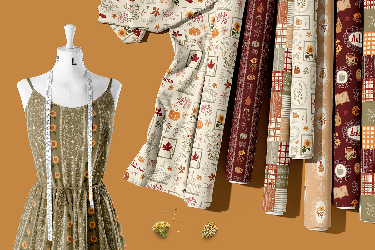 Autumn lace patterns Vector, a Pattern Graphic by Tani Kuzminka (Photo 19 of 24)