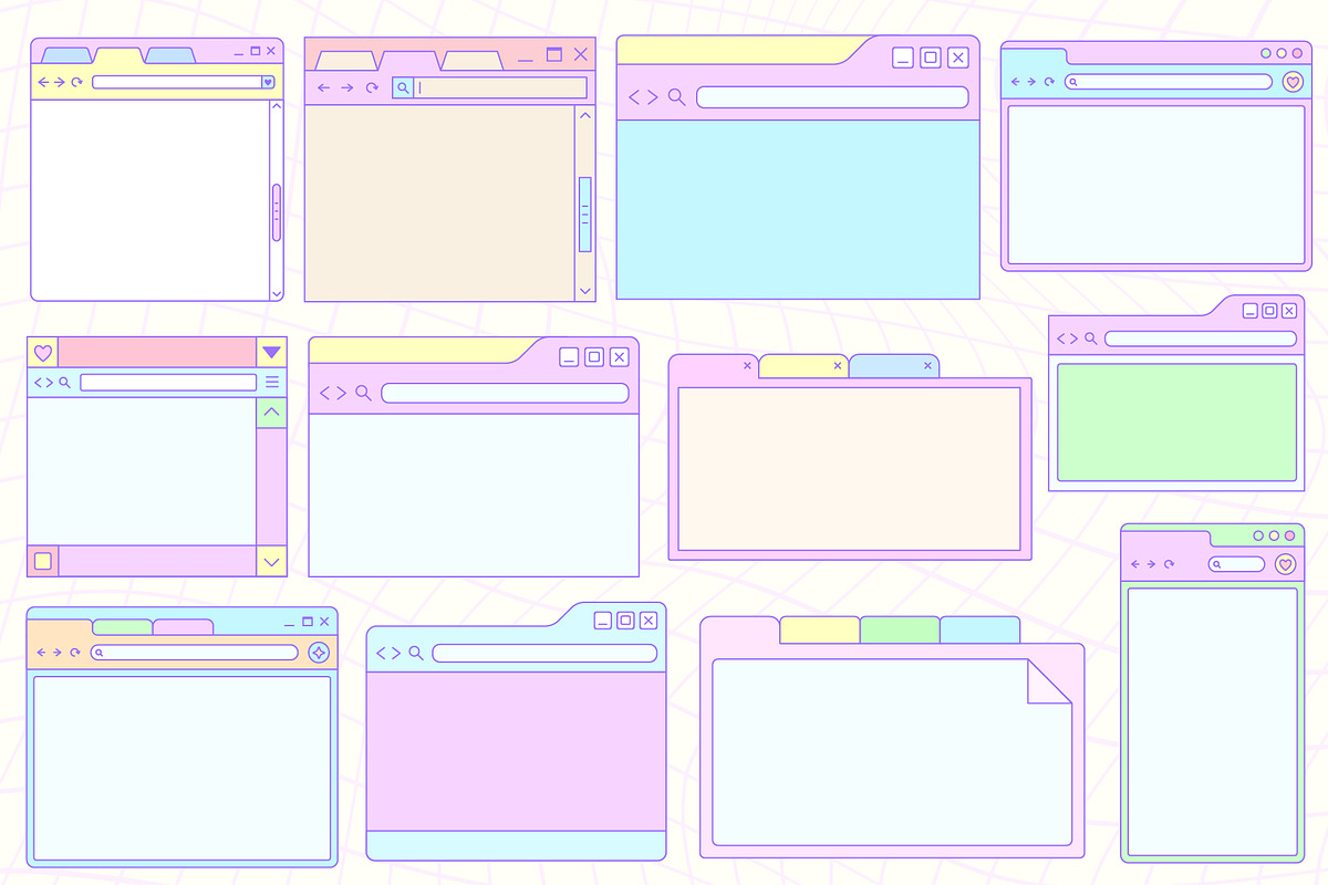 Y2K UI VECTOR KIT, an Object Graphic by craftlove (Photo 7 of 13)