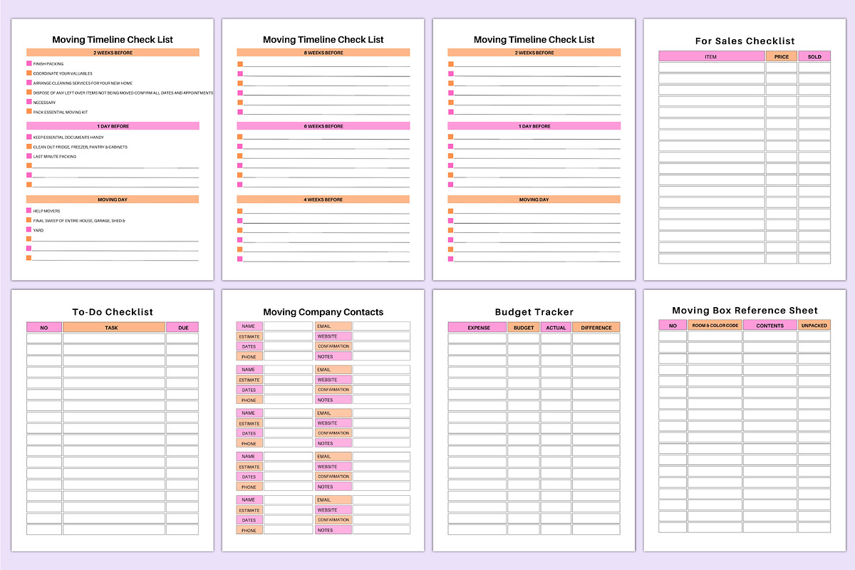 2025 Moving Planner For Canva, a Stationery Template by Shumaya (Photo 3 of 6)