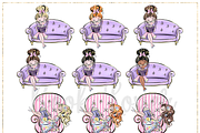 Book Lover Hand Drawn Clipart, a Decorative Illustration by Masha  Studio (Thumbnail 6 of 8)