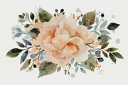 Watercolor Peony Floral Clipart Bund, a Graphic by Creativeshirt (Thumbnail 15 of 15)