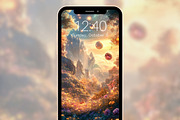 Fantasy Galaxy Floral Backgrounds, a Graphic by Kalindiprints (Thumbnail 4 of 6)