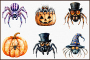 Halloween Clipart, Spider Clipart PN, an Illustration by Sublimation Artist (Thumbnail 3 of 6)