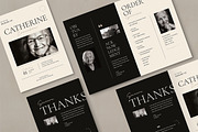 Minimalist Funeral Program Template, an Invitation Template by Vynetta (Thumbnail 2 of 7)