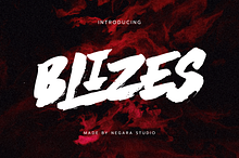 BLIZES Brush Font
