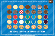 Christmas Cookie Graphic Styles, an Object Graphic by Mutant Lagoon (Thumbnail 4 of 6)