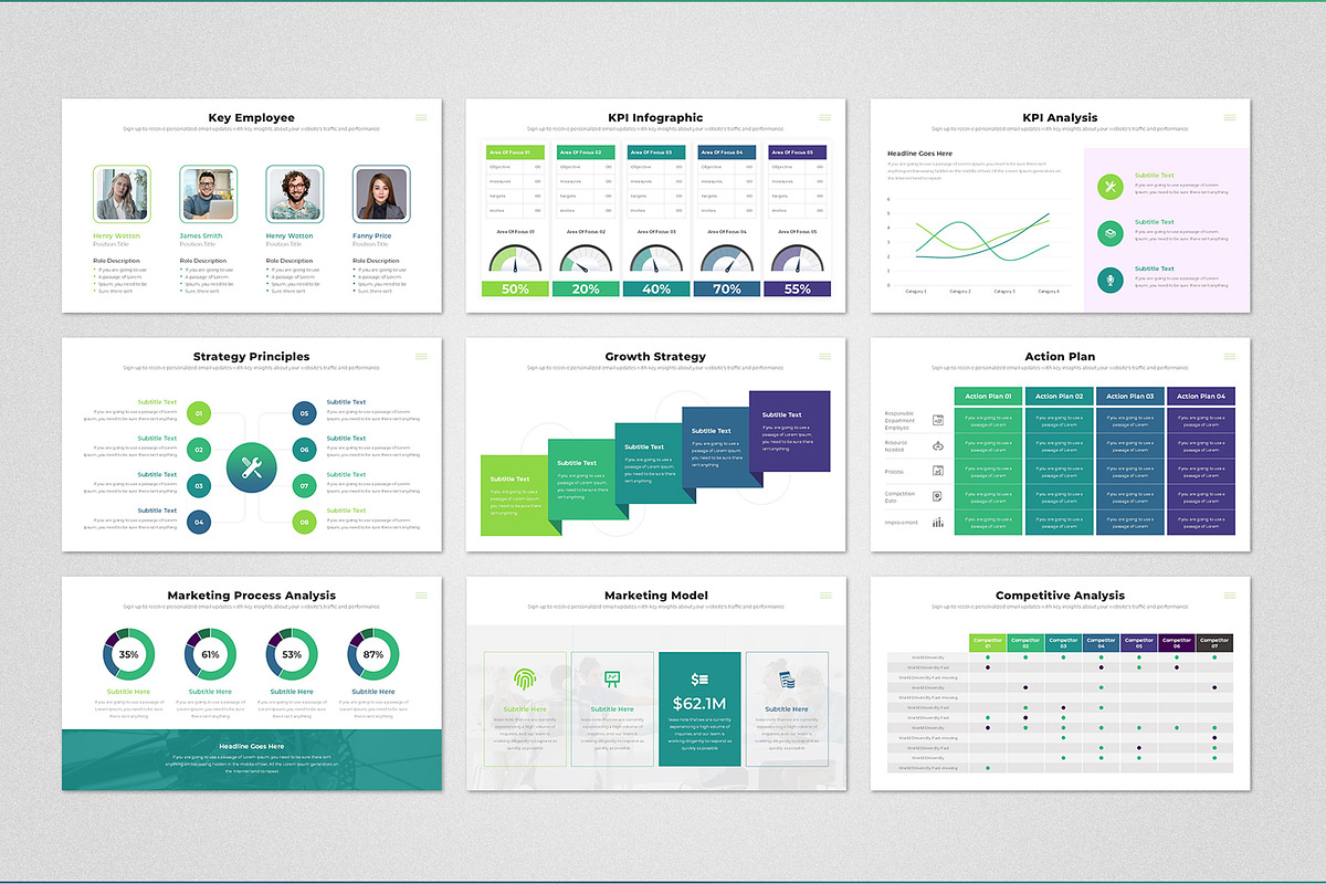 Marketing Strategy Google Slides, a Presentation Template by Design Vault (Photo 3 of 7)