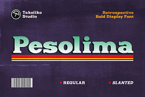 Pesolima - Bold Display Font